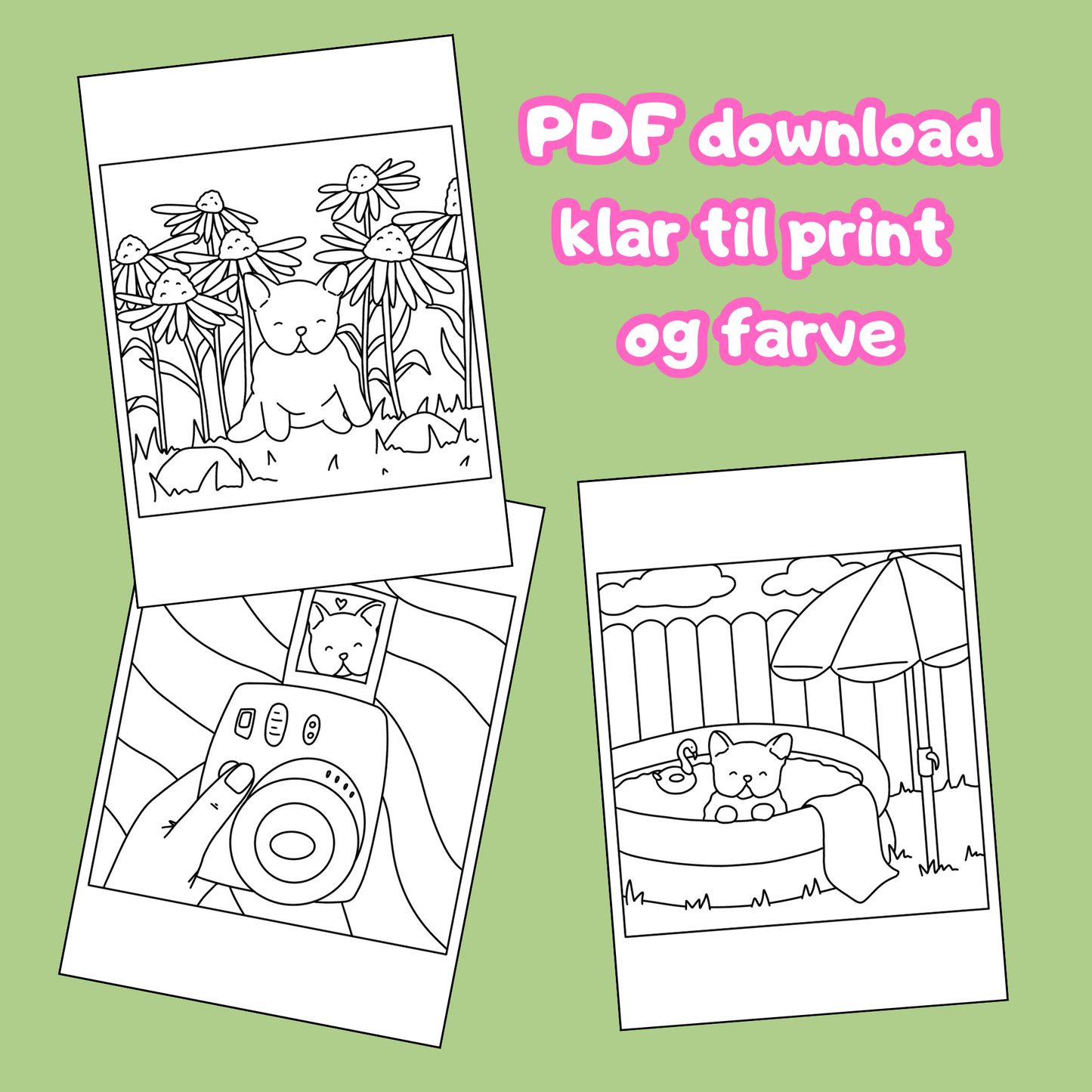 Puppy Adventure farvelægnings sider