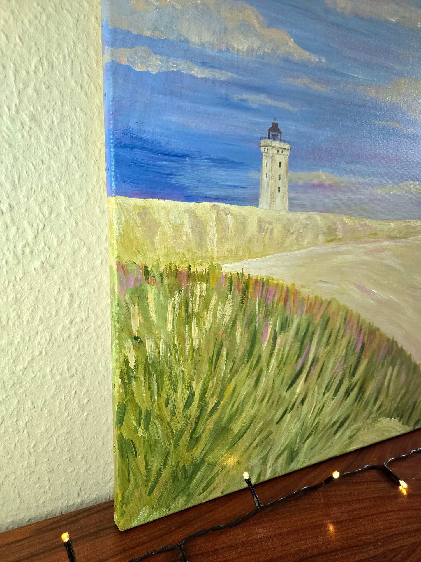 Rubjerg knude fyr, maleri på lærred