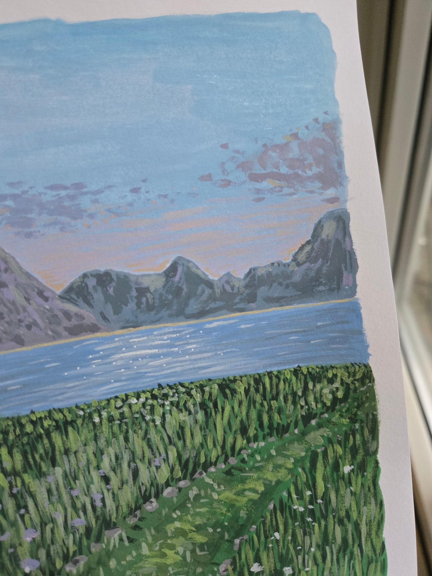 Path of explorers, originalt lille maleri