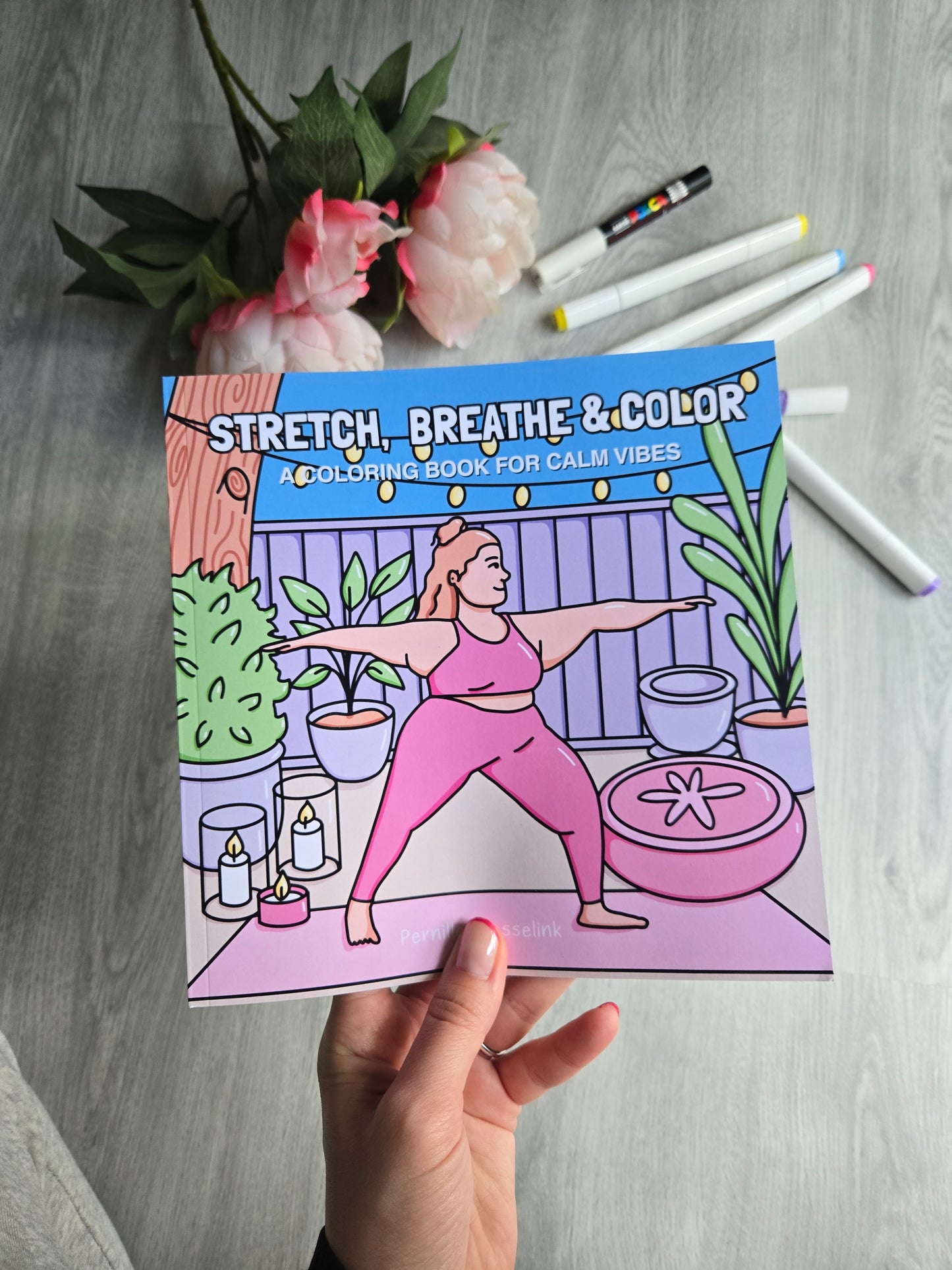 Stretch, breathe & color malebog