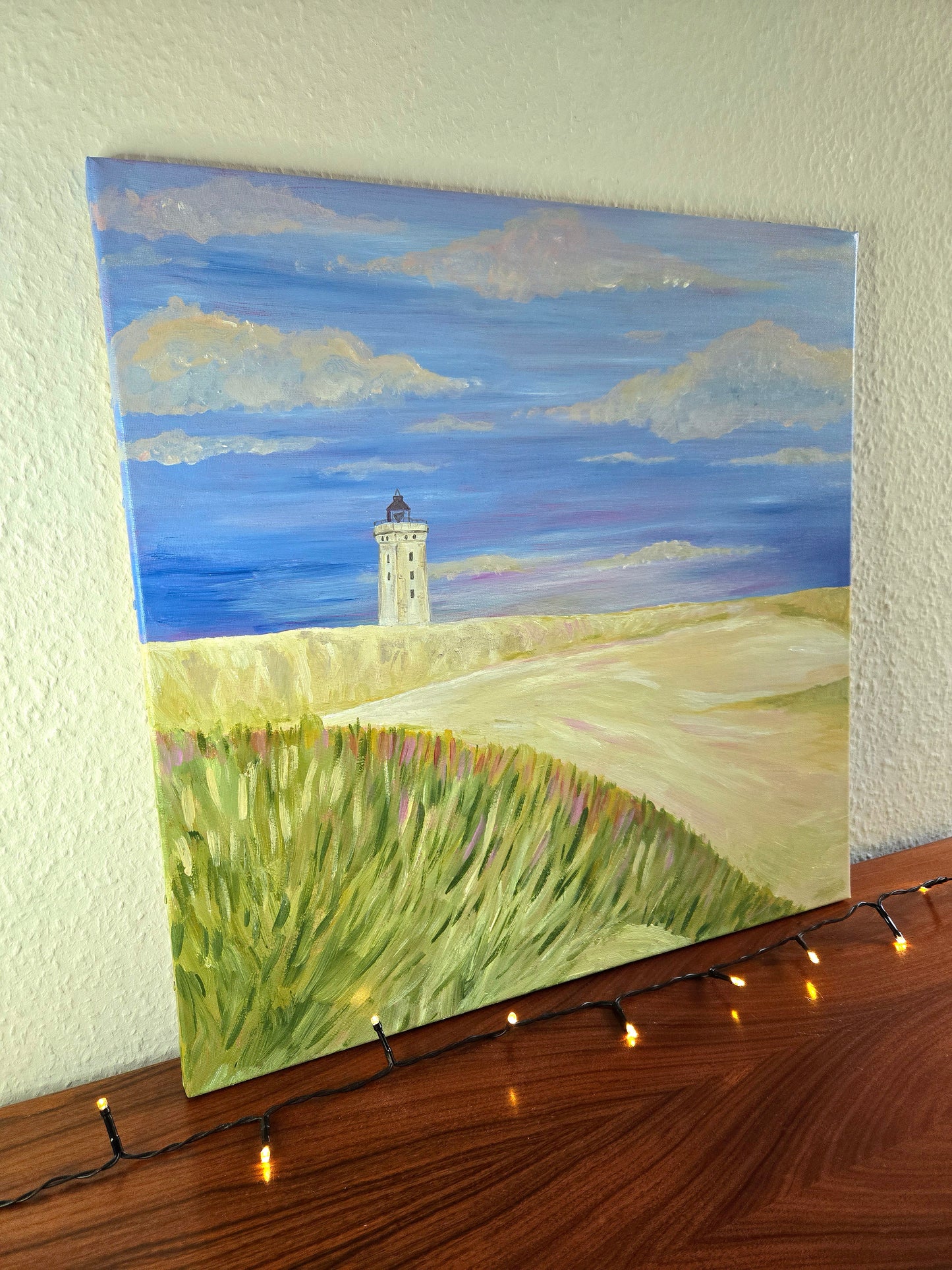 Rubjerg knude fyr, maleri på lærred