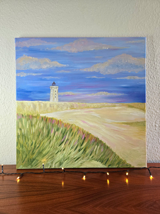 Rubjerg knude fyr, maleri på lærred