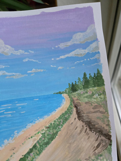 Landscape harmony, originalt lille maleri