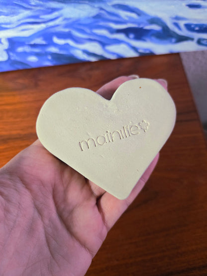 Hjerte smykkeskål lyseblå