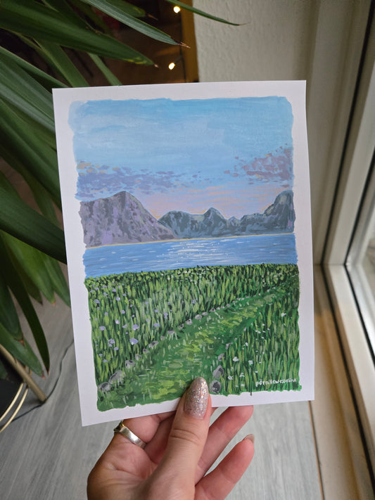 Path of explorers, originalt lille maleri