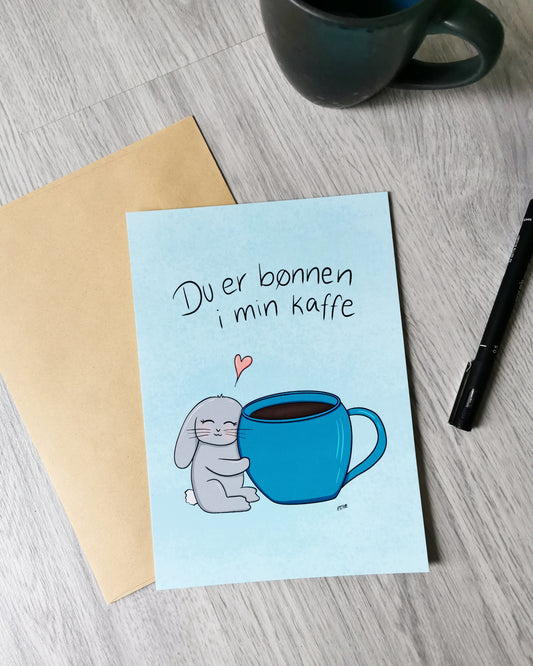 Kaffe kærligheds kort