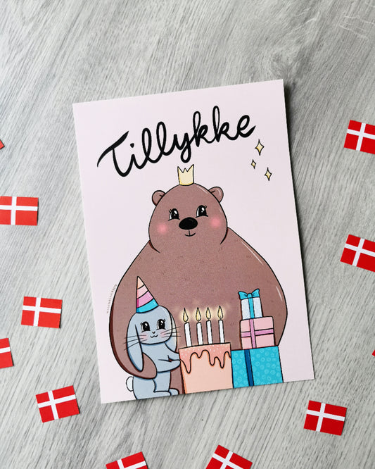 Fødselsdagskage kort