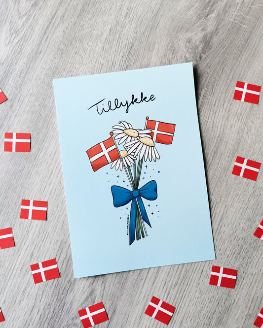 Fødselsdagsbuket kort